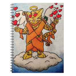 Carnet Saint Valentin Cupid's Love Cat