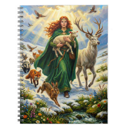 Carnet Sainte Brigitte Déesse du Printemps Animaux de la 