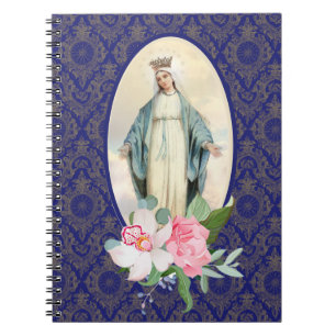 Carnet Sainte Vierge Marie Vintage Religieuse