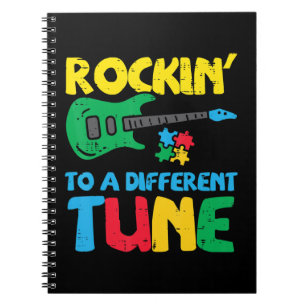 Carnet Saisissez ce T-shirt Rockin To Different Tune Guit