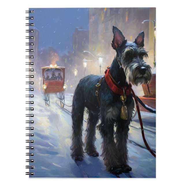 Carnet Saison de Noël des Schnauzer miniatures (Devant)