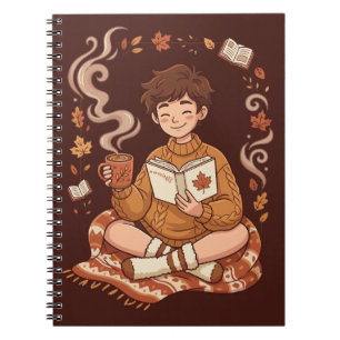 Carnet Saison Douillette Lecteur d'Automne Amateur de Liv