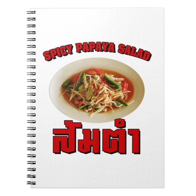 Carnet Salade de Papaya épicé [Som Tam] ... Thai Lao Food (Devant)