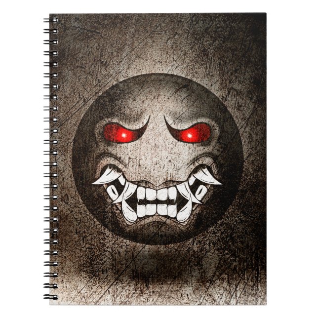 Carnet Samouraïmoji Vintag Notizblock (Vorderseite)