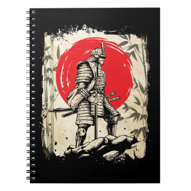 Carnet Samurai Guerrier japonais Héros Japon Swordsmen (Devant)
