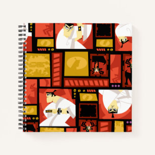 Carnet Samurai Jack & Aku - Motif du panneau d'art de car