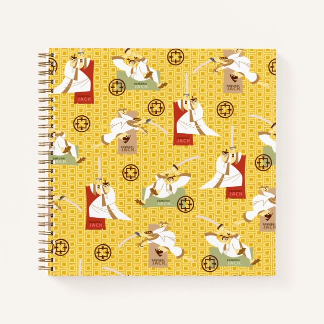 Carnet Samurai Jack Sword Poses Motif d'art de caractère (Devant)