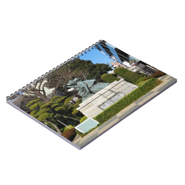 Carnet Samurai Kamakura Gongoro Kagemasa Kabuki Statue (Côté gauche)