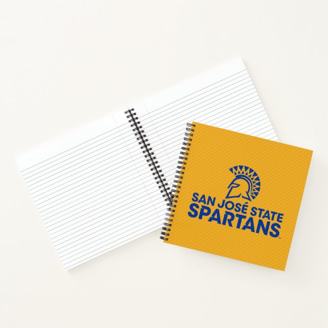 Carnet San Jose State Spartans Motif en fibre de carbone (Intérieur)