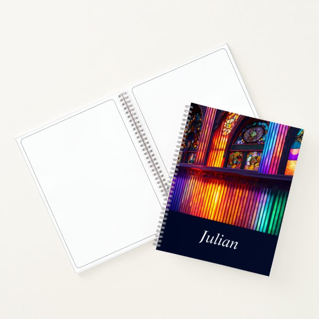 Carnet Sanctuaire | Rainbow Church Art Sketch (Intérieur)