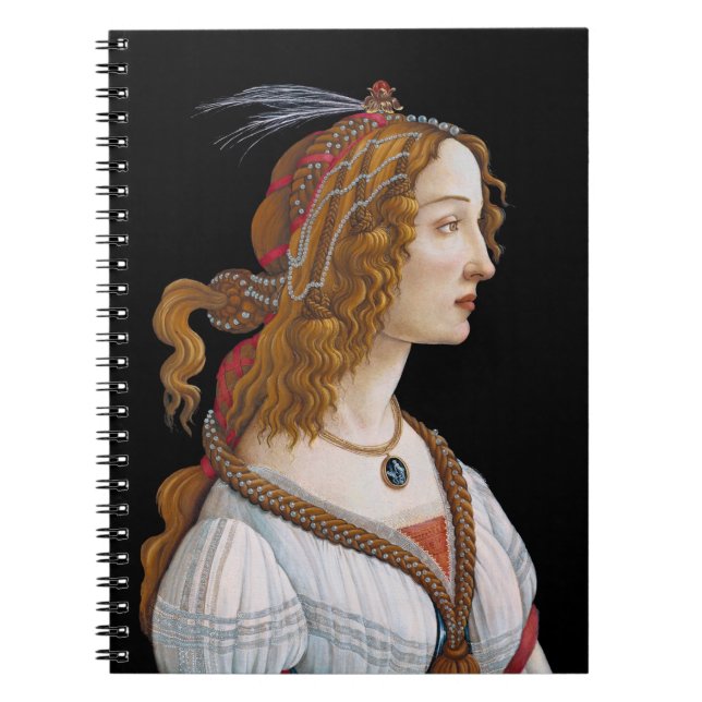 Carnet Sandro Botticelli - Portrait de Simonetta Vespucci (Devant)
