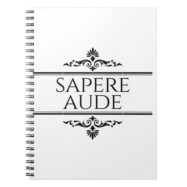 Carnet Sapere Aude (Devant)