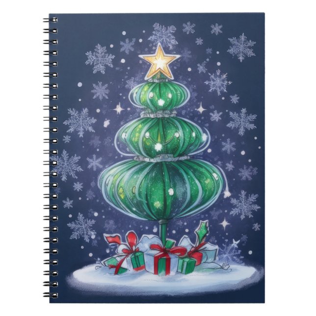 Carnet Sapin de Noël Moderne (Devant)