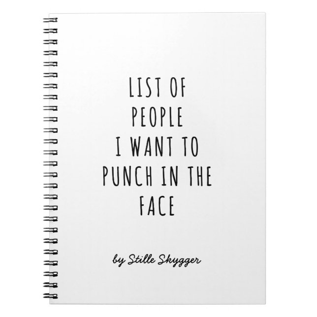 Carnet Sarcastique personnalisé (Devant)