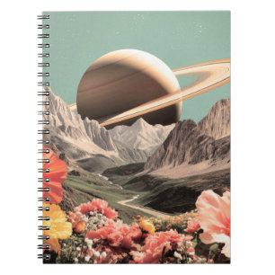 Carnet Saturne surréaliste sur la vallée de la Montagne