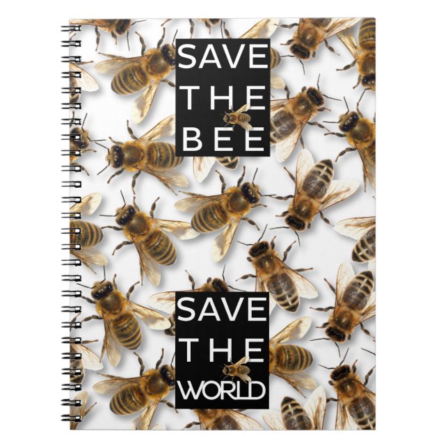 Carnet Sauvez l'abeille ! Sauvez le monde ! Abeille (Devant)