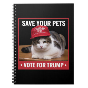 Carnet Sauvez Vos Animaux Votez Trump Élection US Citatio