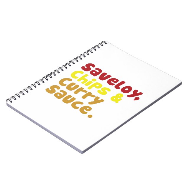 Carnet Saveloy, chips & Curry Sauce. (Côté gauche)