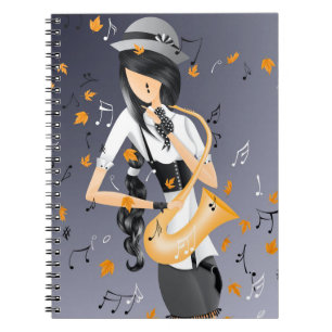 Carnet Saxophoniste clown Golden Harvest
