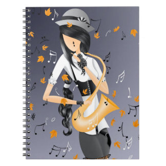 Carnet Saxophoniste clown Golden Harvest