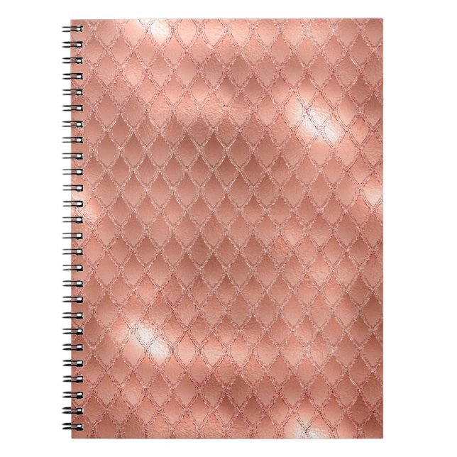 Carnet Scales de Dragon Parties scintillant Rose en or ch (Devant)
