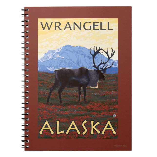 Carnet Scène Caribou - Wrangell, Alaska (Devant)