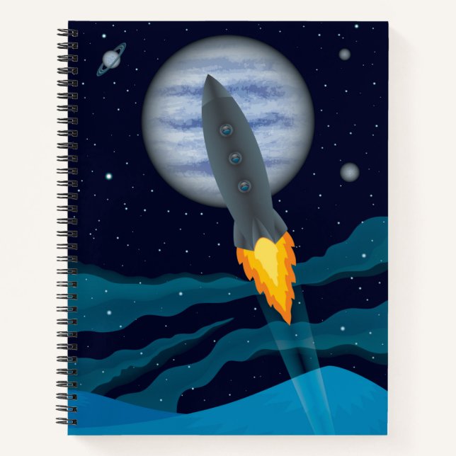 Carnet Scène Cosmic Rocketship (Devant)