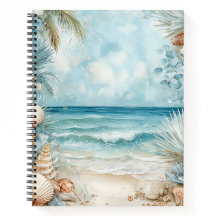 SCÈNE DE PLAGE ESTIVALE PASTEL AVEC COQUILLAGES