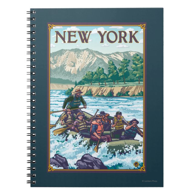 Carnet Scène de Rafting sur la rivière New York (Devant)