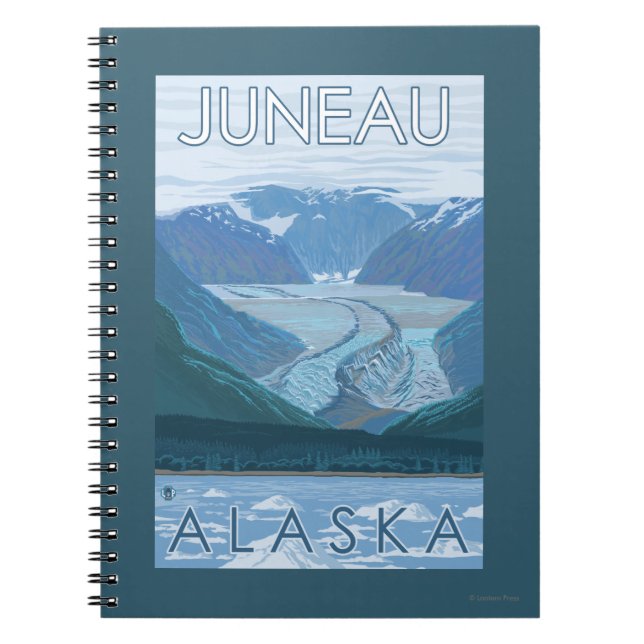 Carnet Scène glaciaire - Juneau, Alaska (Devant)
