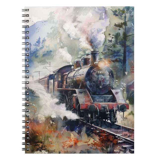 Carnet Scenic Landscape with Train (Devant)
