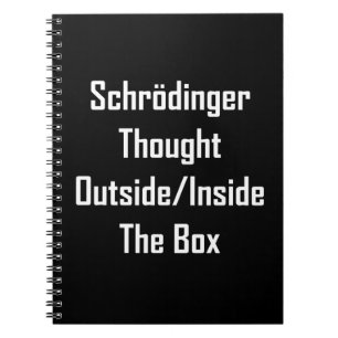 Carnet Schrodinger Pensait Dehors De La Boîte