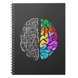 Carnet Science du génie cérébral coloré