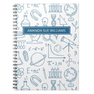 Carnet Science / Scientist - Your Name /Monogram Notebook