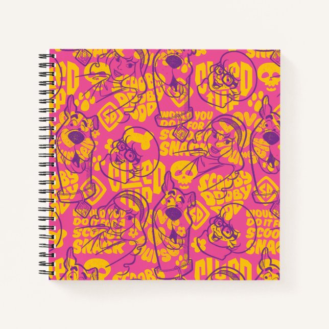 Carnet Scooby-Doo | Funky Flower Motif (Devant)