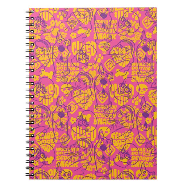 Carnet Scooby-Doo | Funky Flower Motif (Devant)