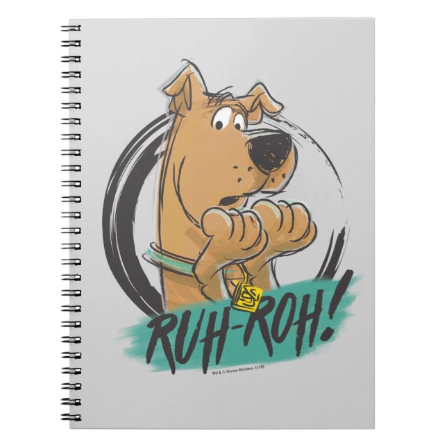 Carnet Scooby-Doo "Ruh Roh !" Croquis de marqueur (Devant)