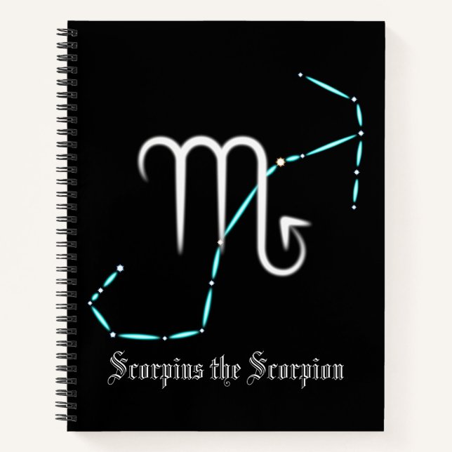 Carnet Scorpio Constellation Zodiac (Devant)