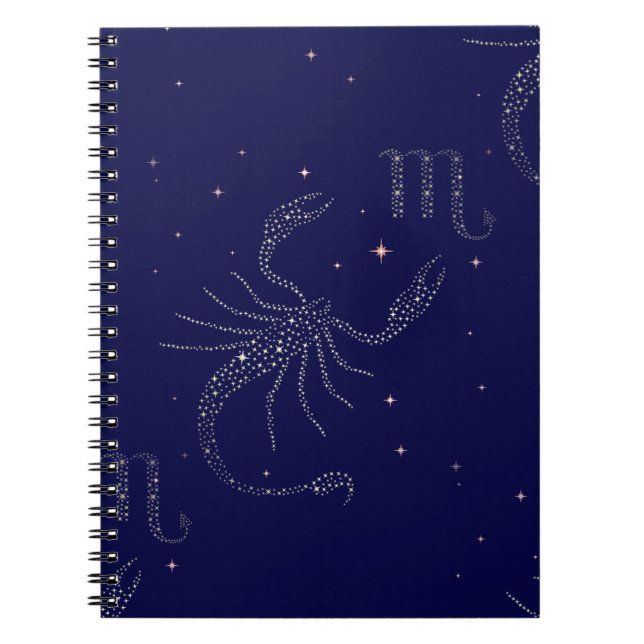 Carnet scorpio étoiles (Devant)