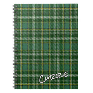 Carnet Scottish Honor Clan Currie Tartan