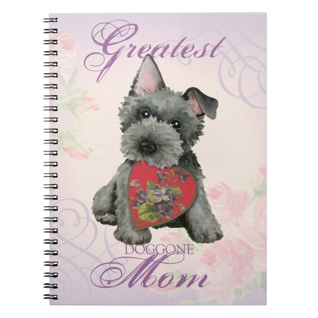 Carnet Scottish Terrier Heart Mom (Devant)