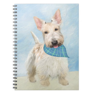 Carnet Scottish Terrier Wheaten Dog Painting Art original