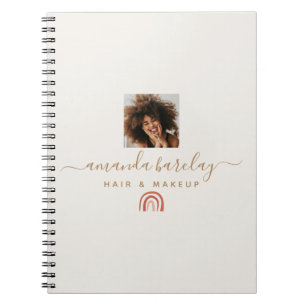 Carnet Script moderne simple Rainbow tendance