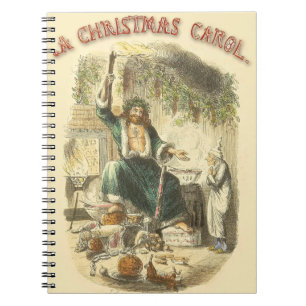 Carnet Scrooge Fantôme de Noël Présent Victorien
