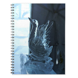 Carnet Sculpture de glace de cygne, Québec, Canada