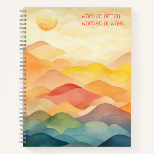 Carnet Se Promener Souvent Se Demander Toujours Aquarelle