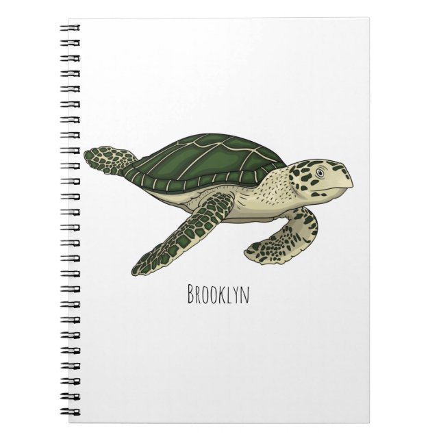 Carnet Sea turtle cartoon (Devant)