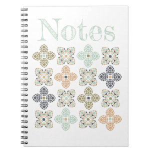 Carnet Sea Turtle Shell Mosaic Pattern Stylish Notes