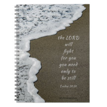Seafoam Beach Bible Verse 8x6 Portable Spiral
