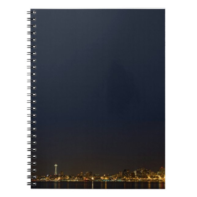 Carnet Seattle Skyline la nuit (Devant)